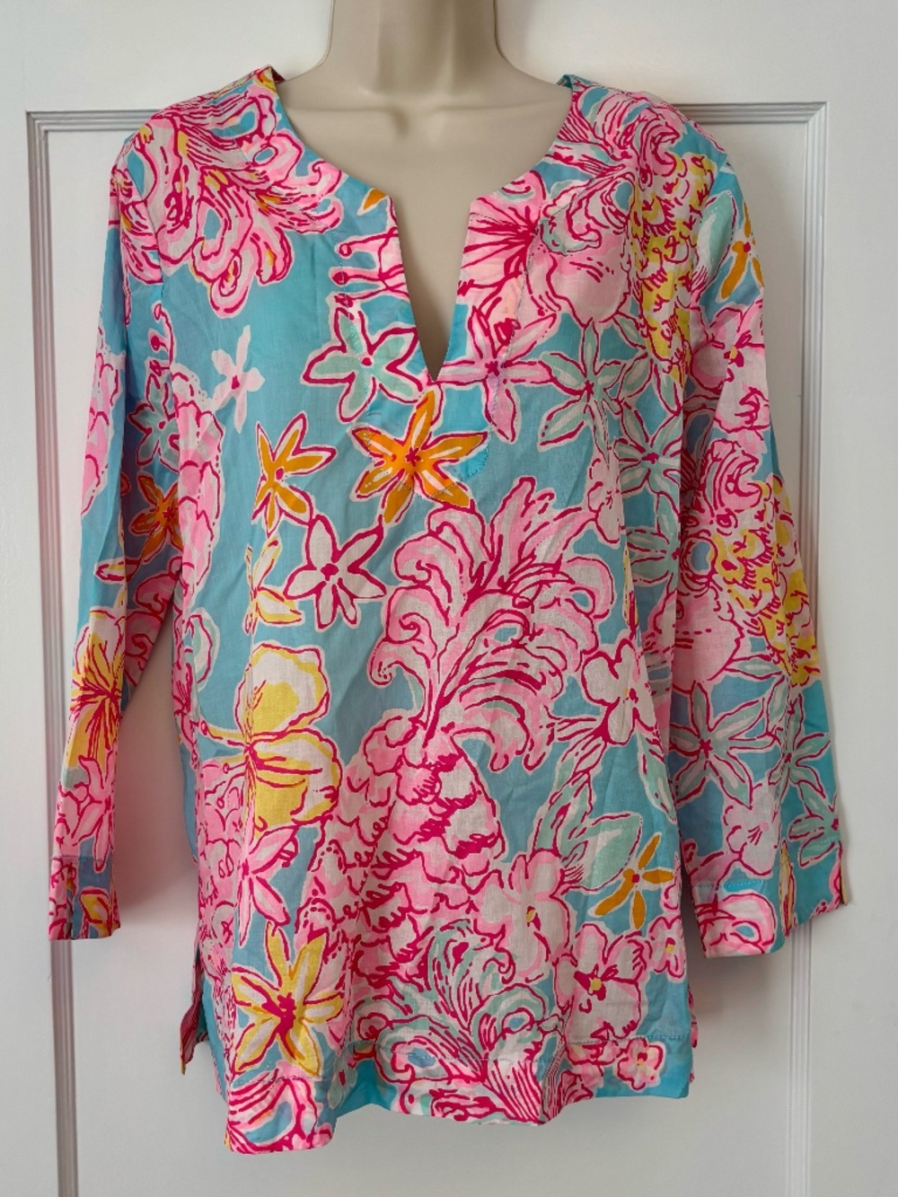 Lilly Pulitzer Amelia Island Tunic – Breakwater Blue – L – NWT
